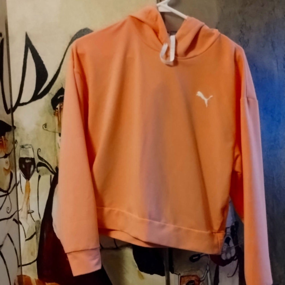 Casual, pink Puma hoodie